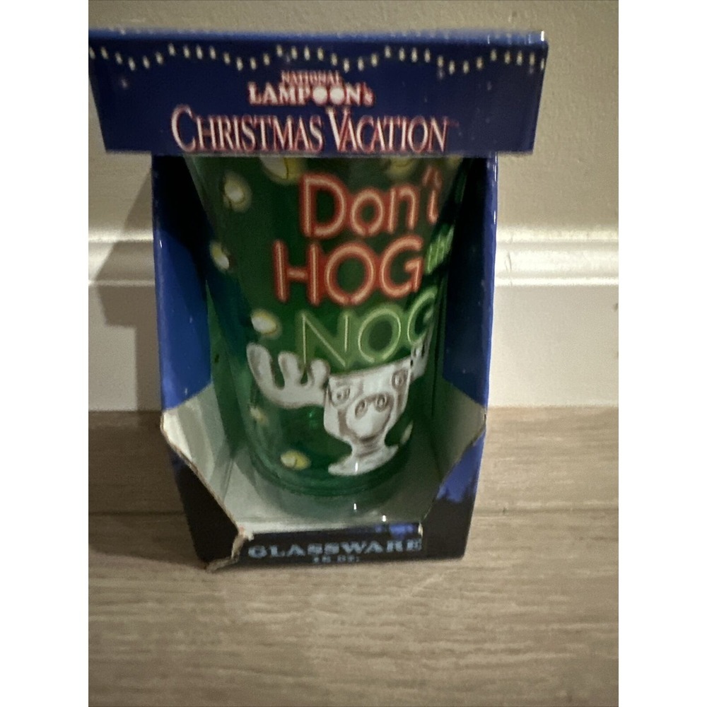 National Lampoon's Christmas Vacation Don't Hog the Nog Glassware 16 oz. Glass